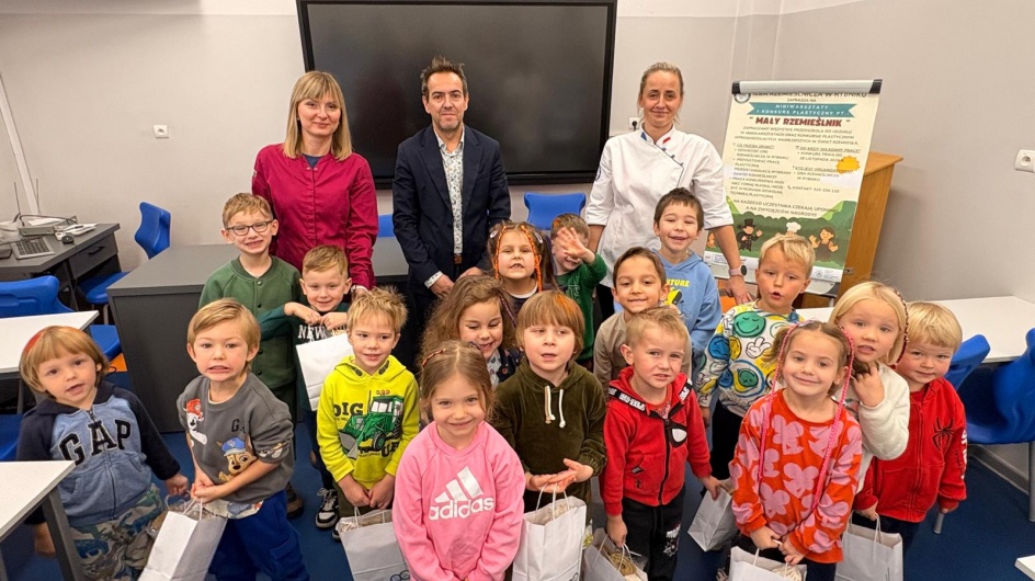 Przedszkolaki z "Bim Bom" w świecie rzemiosła – warsztaty w Izbie Rzemieślniczej w Rybniku